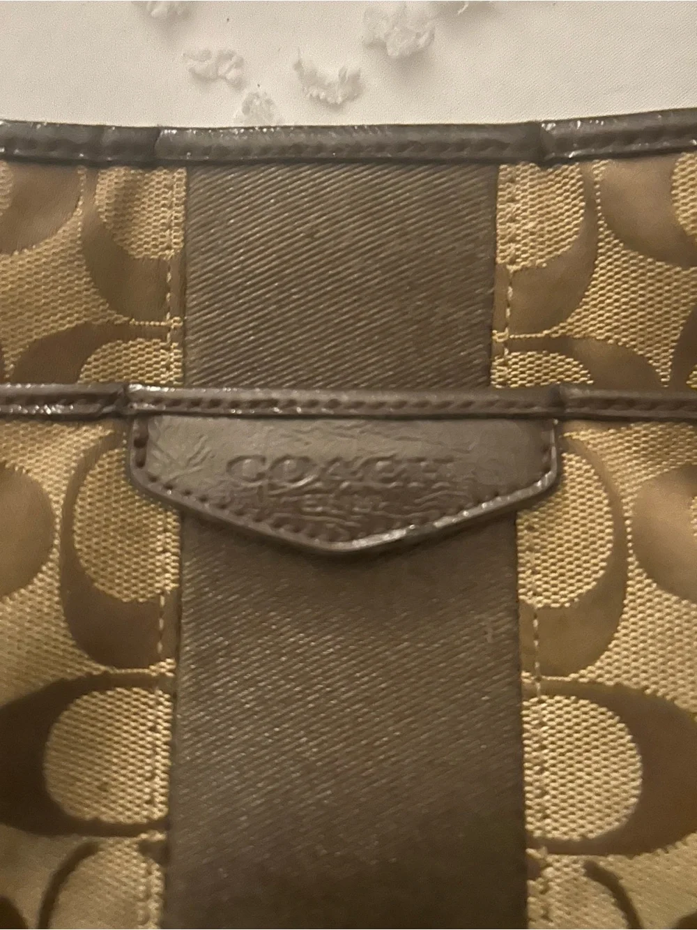 Coach Brown Signature Canvas Shoulder Crossbody